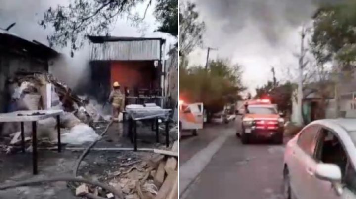 Se incendia negocio de madera en la colonia Nuevo Repueblo