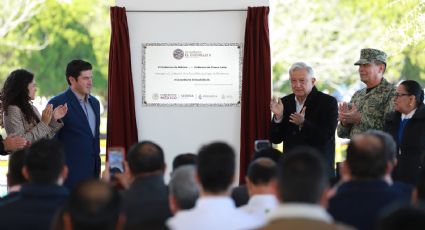 Inaugura Samuel García y AMLO el Acueducto El Cuchillo II