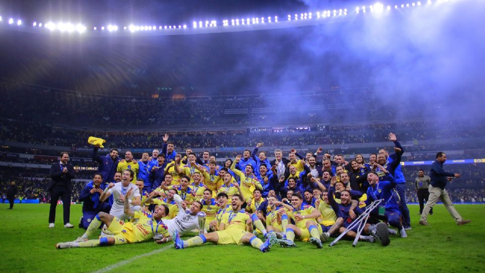 América celebra el campeonato del Apertura 2023 en el Estadio Azteca