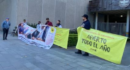 Padres protestan en el  Poder Judicial de NL, exigen convivir con sus hijos