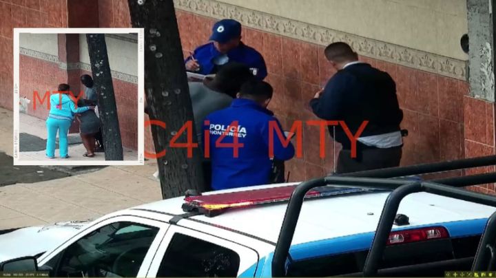 Auxilian policías de Monterrey a mujer en labor de parto