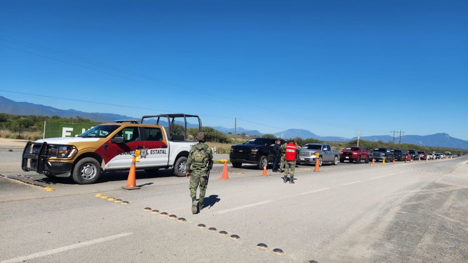 Elementos de la Guardia Estatal.