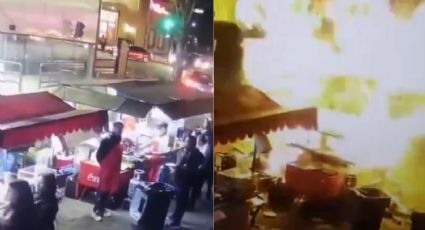 Video: Explota puesto de tacos en Tijuana; reportan 2 heridos