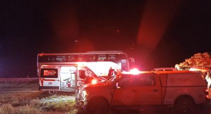 Accidente de autobús de pasajeros deja 10 lesionados en Galeana, NL