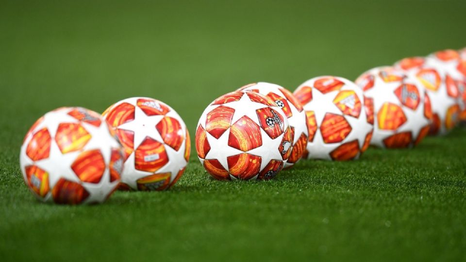 Foto general de balones de la UEFA Champions League.