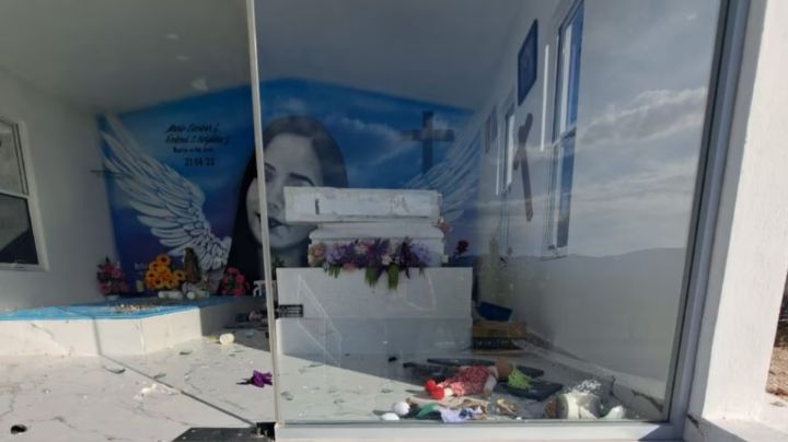 Vandalizan tumba de Debanhi Escobar en Galeana, NL