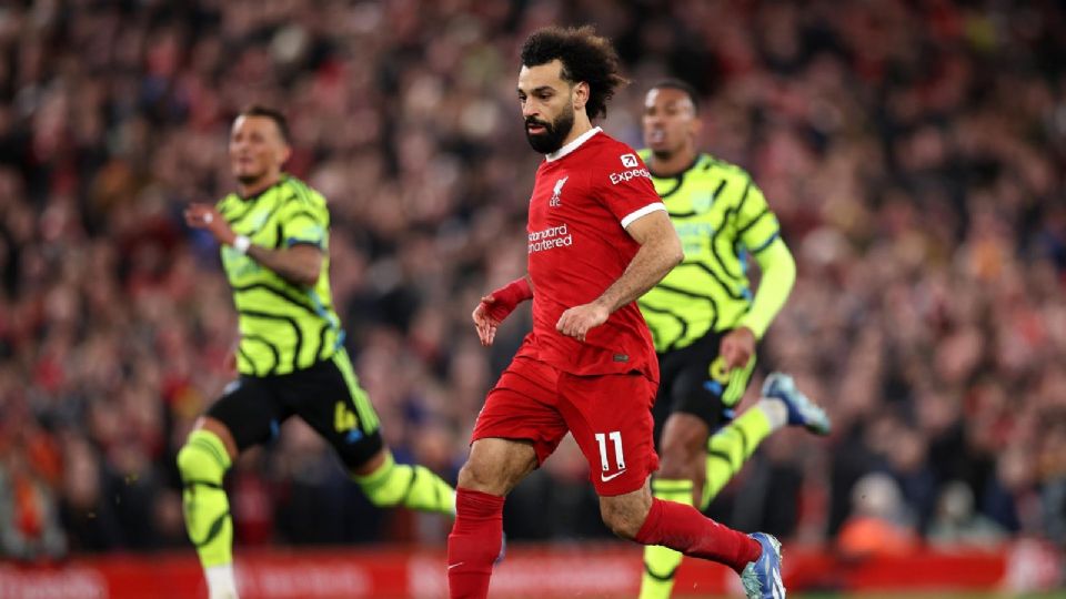 Mohamed Salah empató el juego para los de Anfield.