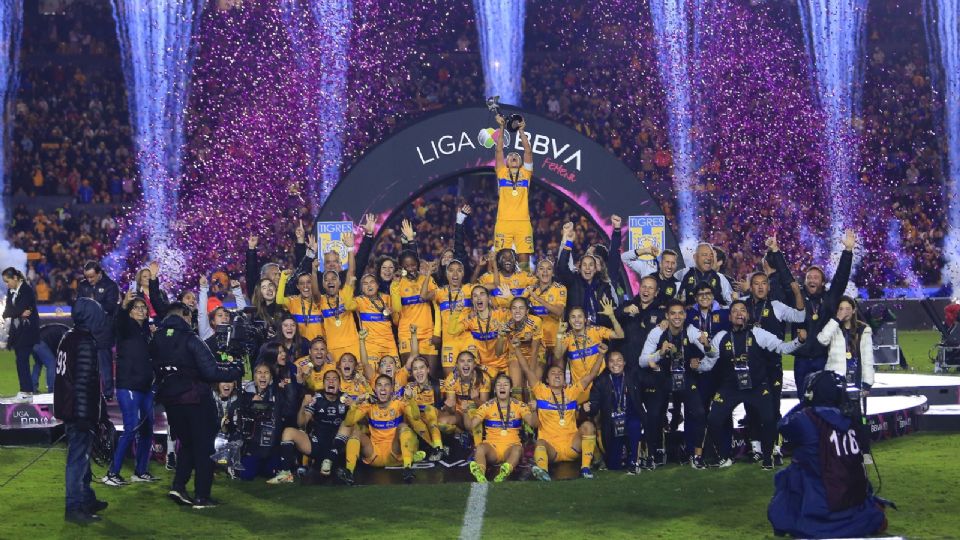 Tigres Femenil se coronó en el Apertura 2023 y tuvo la mejor asistencia en la Liga MX Femenil en el 2023