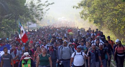 Desde Chiapas, avanza caravana migrante 'Éxodo de la pobreza', la más grande del 2023