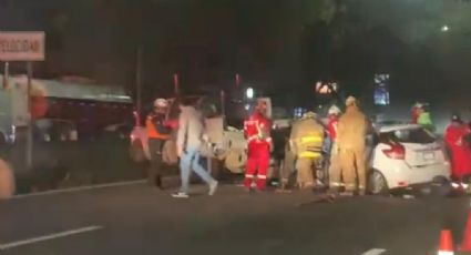 Choque múltiple deja una persona lesionada en la Carretera Nacional