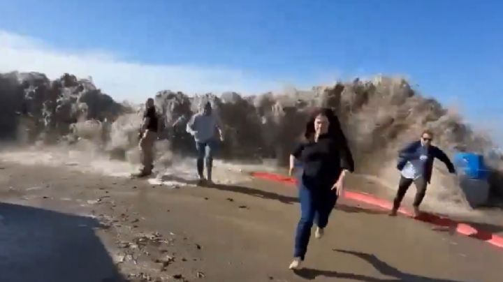 Ola gigante choca contra costa al sur de California y deja 9 lesionados