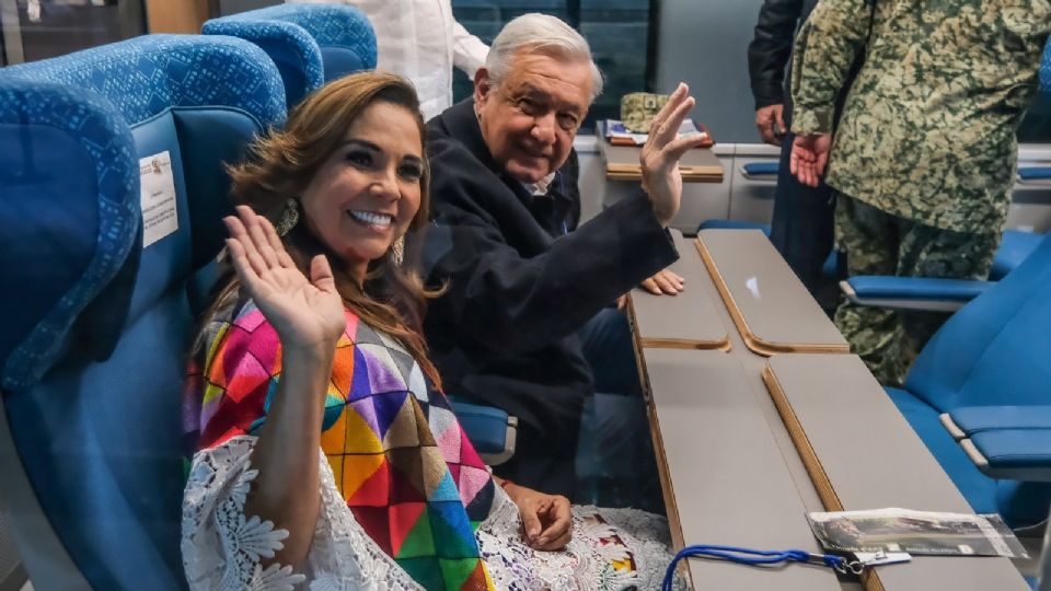 Andrés Manuel López Obrador, inauguró este domingo el segundo tramo del Tren Maya de Cancún