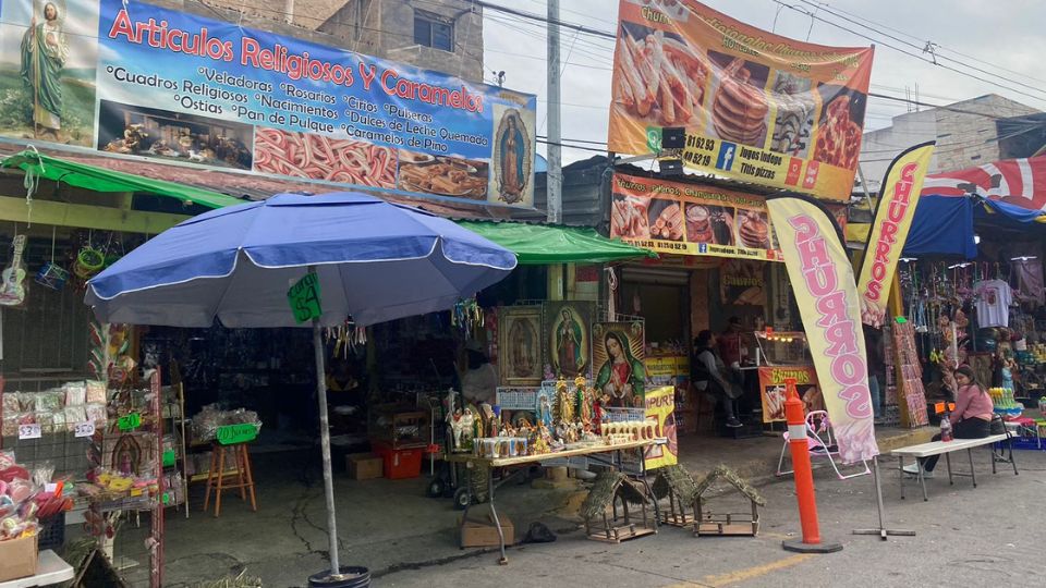 Establecimientos en las inmediaciones de la Basílica de Guadalupe.