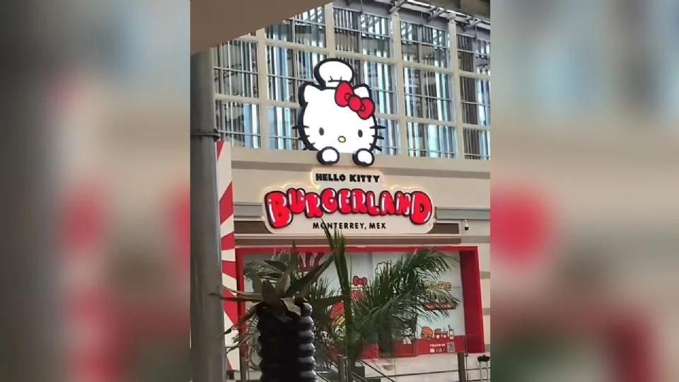 Restaurante de Hello Kitty en Monterrey.