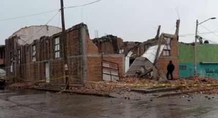 Colapsa techo de iglesia tras fuertes lluvias en San Luis Potosí