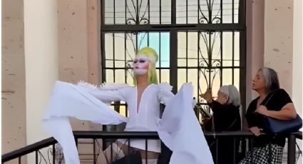 Video: Enfurecen religiosos con drag que se tomaba fotos afuera de iglesia en Sonora