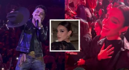 Ex de Christian Nodal es captada en primera fila en su concierto de Culiacán