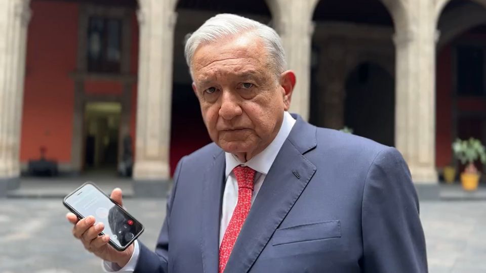 Andrés Manuel López Obrador, presidente de México, hoy 7 de diciembre de 2023 en Palacio Nacional, CDMX.