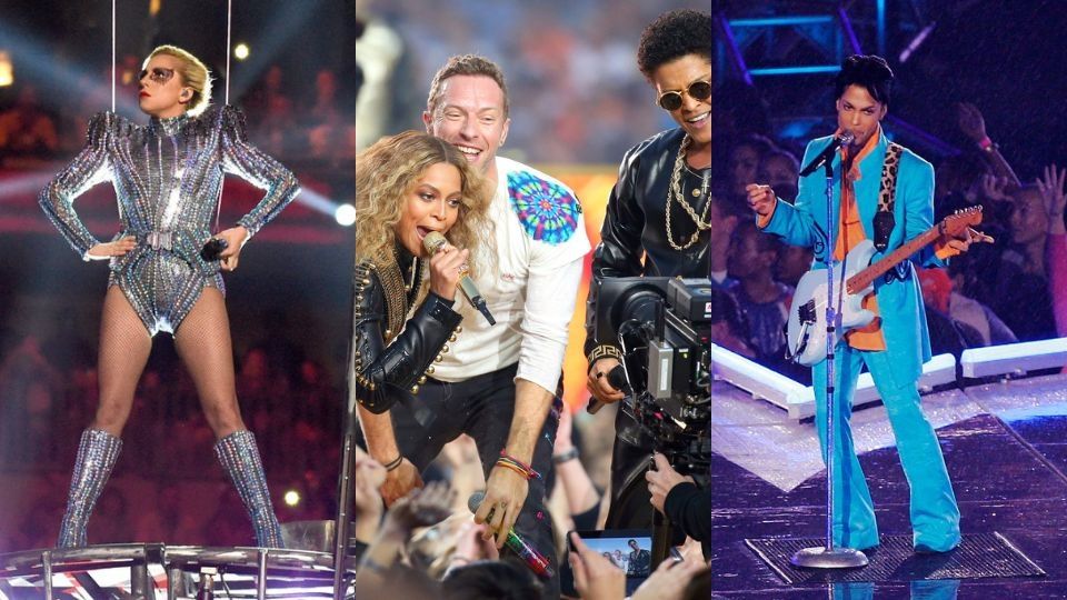 Los shows de medio tiempo de Lady Gaga, Coldplay y Prince están considerados entre los mejores.