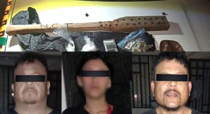 Detienen a dos hombres y adolescente con tabla de tortura y droga en Juárez