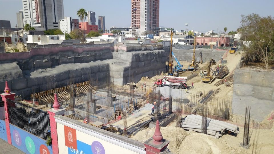 Obras de Vía Zócalo el pasado 24 de enero. Foto: Alain García / ABC Noticias