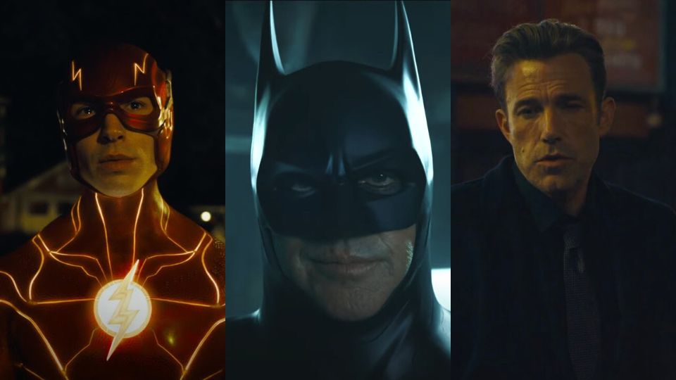 The Flash y los dos Batman en la nueva 'The Flash'. Foto: YouTube / DC