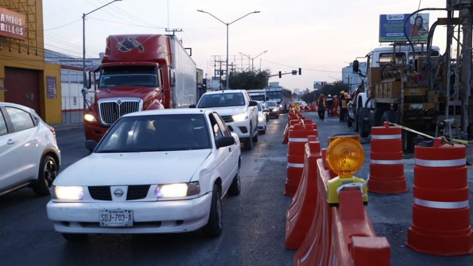 Tráfico en Prolongación Madero, Monterrey | Ernesto Miranda / ABC Noticias.