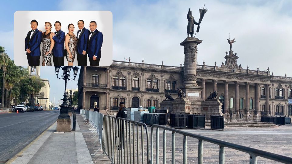 La Macroplaza y Los Ángeles Azules. Foto: Archivo / ABC Noticias - Los Ángeles Azules - Facebook