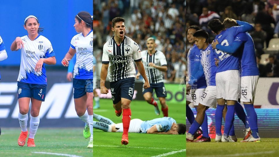 Rayadas, Rayados y Raya2 son líderes de sus respectivas categorías en el futbol mexicano