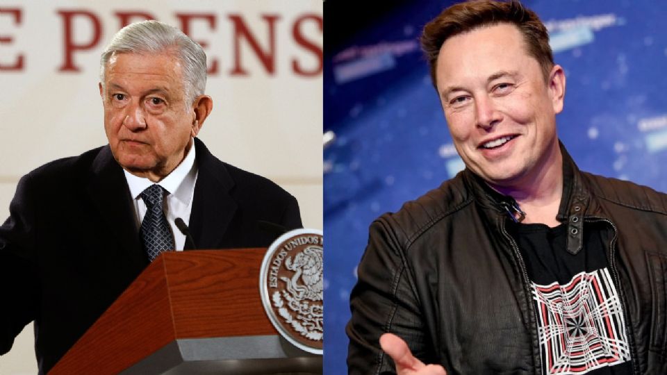 Andrés Manuel López Obrador, presidente de México y Elon Musk, dueño de Tesla.