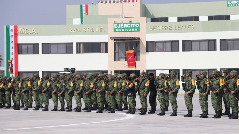 Elementos del Ejército Mexicano en la Séptima Zona Militar, Secretaría de la Defensa Nacional.