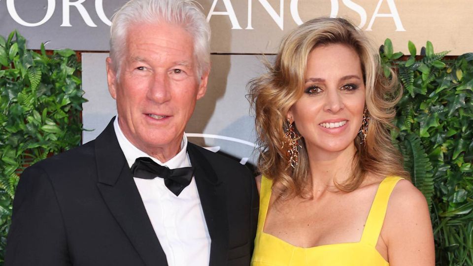 Richard Gere al lado de su esposa Alejandra Gere.