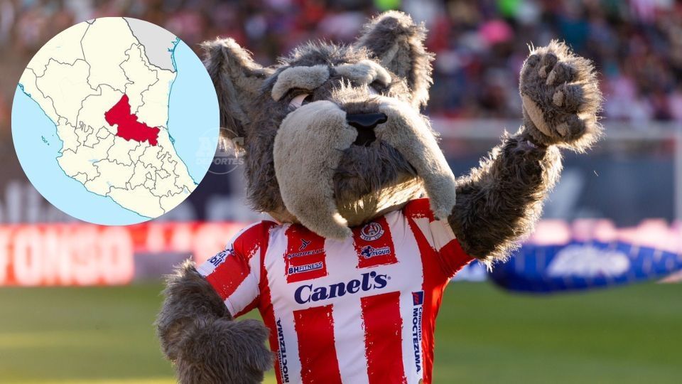 La forma del estado de San Luis Potosí es parecida a la silueta de un perro, una de las inspiraciones para la nueva mascota del club 'tunero'.