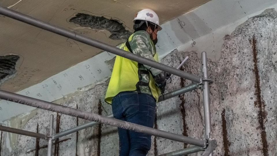 Mantenimiento en la estación.