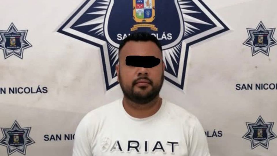 El hombre fue detenido en la colonia Residencial Anáhuac en el municipio de San Nicolás.