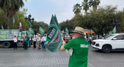 Marcha Frente Nacional en contra de AMLO en Monterrey