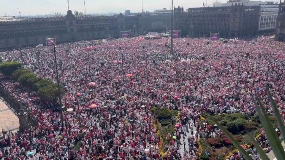 Manifestación en defensa del INE en CDMX.