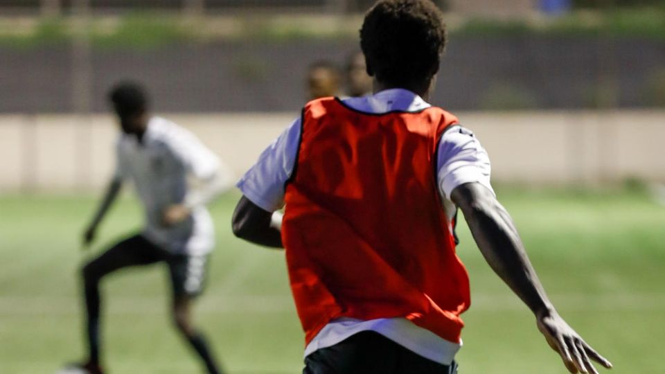 Fotografía ilustrativa de un entrenamiento de futbol