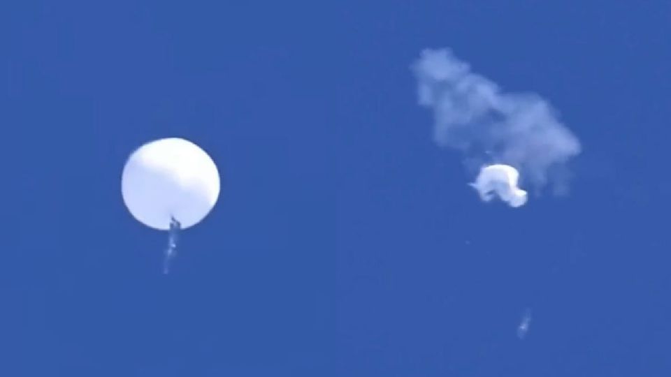 El pasado cuatro de febrero un globo chino que presuntamente estaba espiando en su territorio.