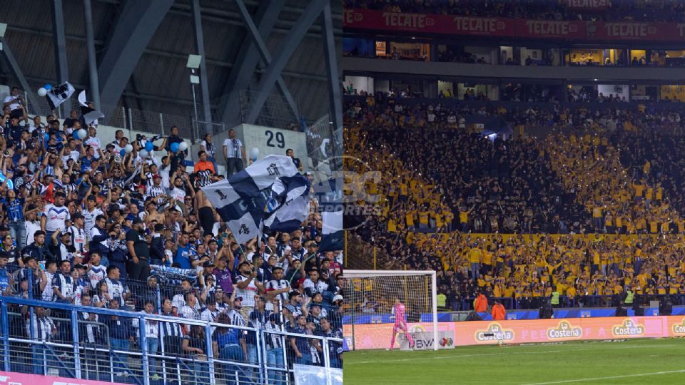 Las aficiones de Rayados y Tigres son las que tienen mejor promedio de asistencia en los estadios de la Liga Mx