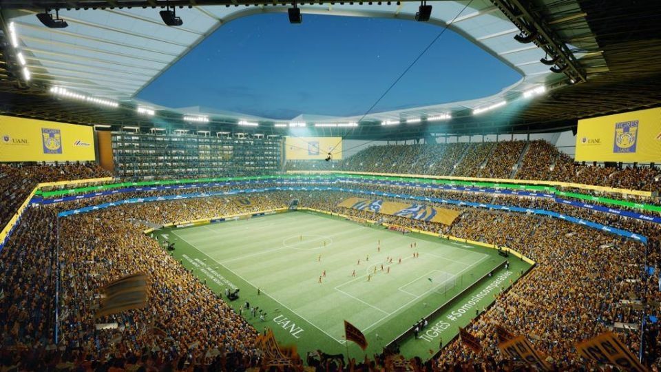 Proyección del nuevo estadio de Tigres.