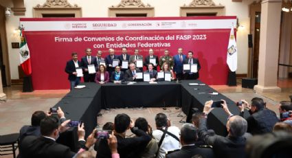 Gobernadores firman convenio; NL recibirá 308 mdp para seguridad