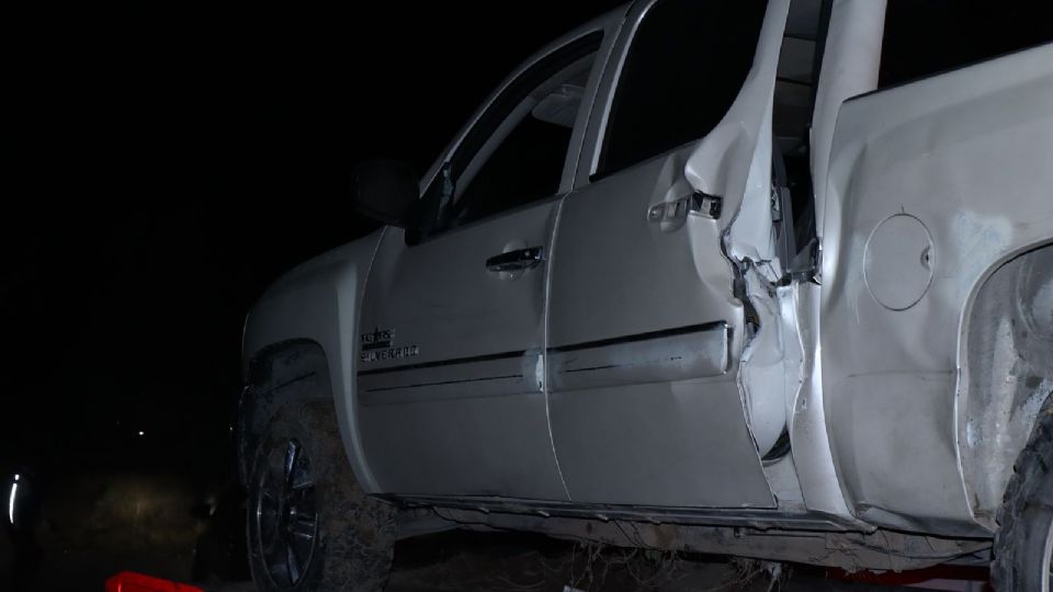 Camioneta donde viajaban las 14 personas. Foto: Luis Mendoza / ABC Noticias