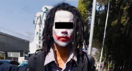 Hombre vestido de Joker usa machete para agredir y asaltar gente