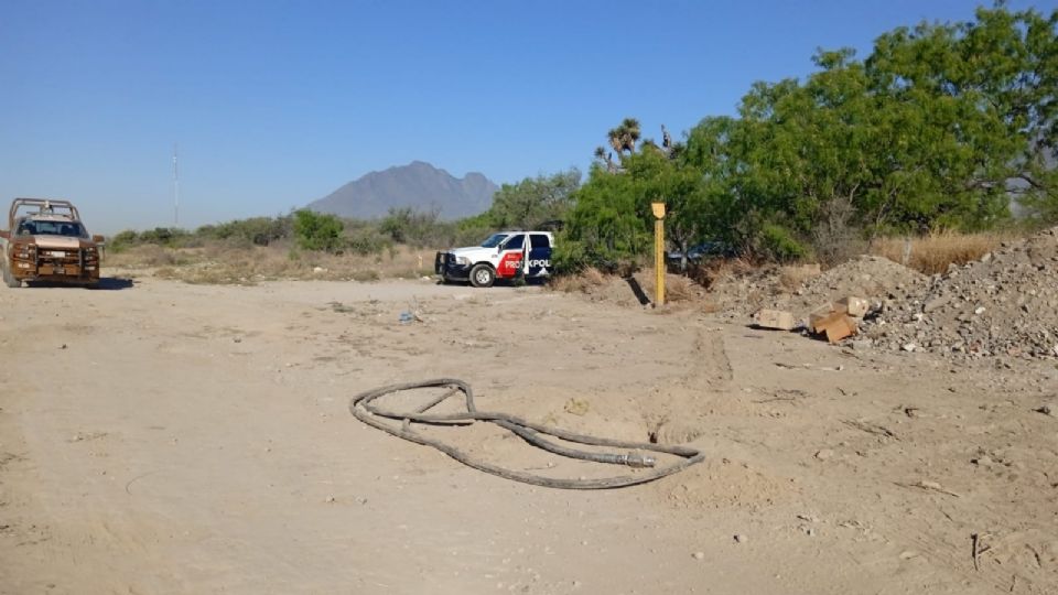 Predio en donde se dio el enfrentamiento entre elementos de seguridad de Pemex y Huachicoleros.