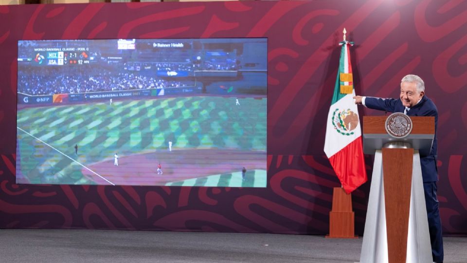 López Obrador revive triunfo de México sobre EU en el Clásico Mundial de Beisbol | Presidencia de México