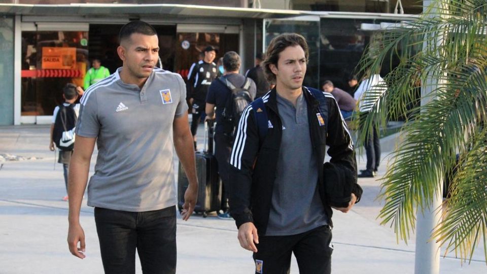 Sebastián Córdova a su llegada a Monterrey, tras el juego ante Orlando City en la Liga de Campeones Concacaf.