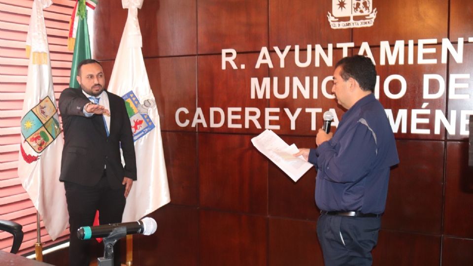 Protesta de  Ángel Mario Rodríguez Montemayor cómo nuevo Secretario de Seguridad Pública.