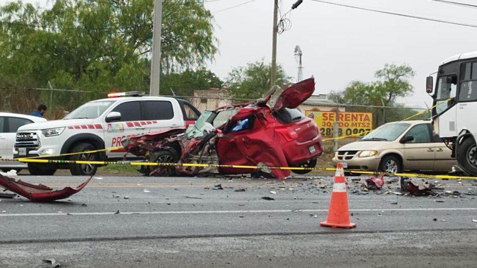 Accidente en Ciénega de Flores.