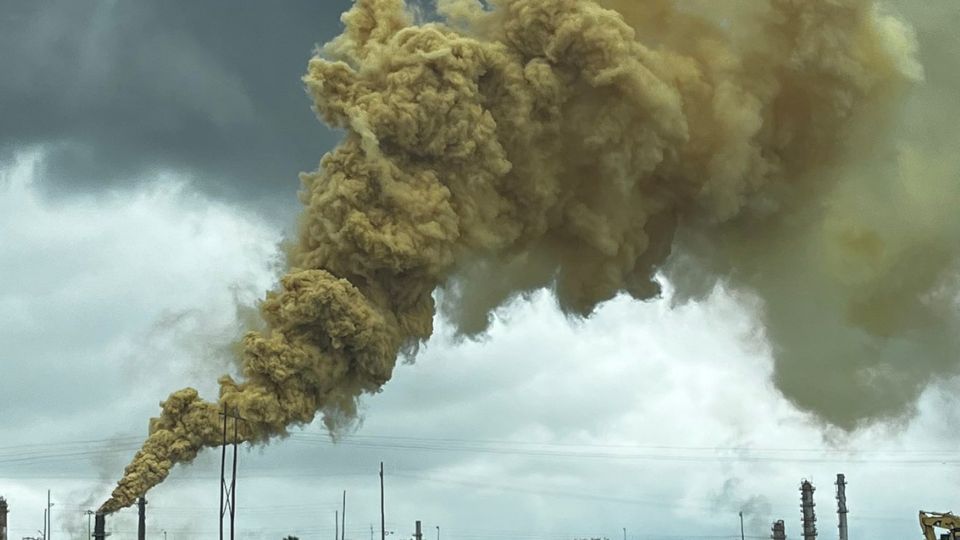 Emisiones en la Refinería de Cadereyta, 19 de marzo de 2023.